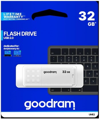 Pendrive GoodRAM 32GB UME2 white USB 2.0 - retail blister
