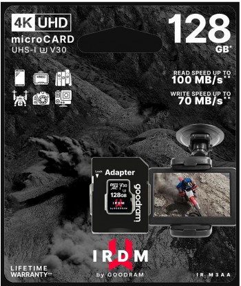 microSD 128GB CARD UHS I U3 + adapter - retail bliste
