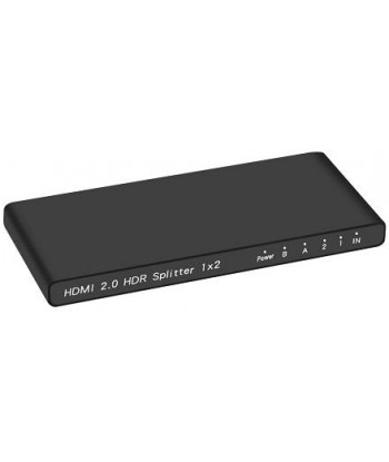Splitter HDMI 1x2, 18G HDMI 2.0  4K2K@60Hz con Downscaling