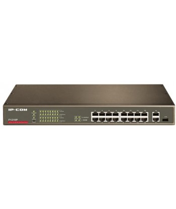 IP-COM F1218P 16-Port 10/100 PoE Web Smart Switch Managed L2